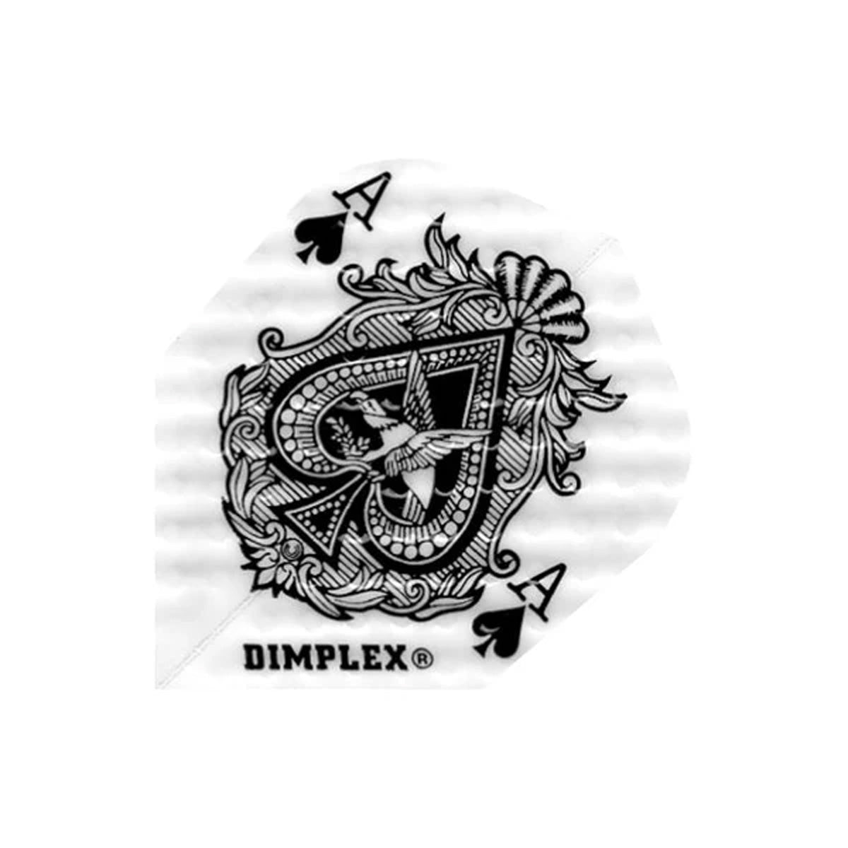 Harrows Dimplex Ace of Spades Dart Flights main image on a white background.