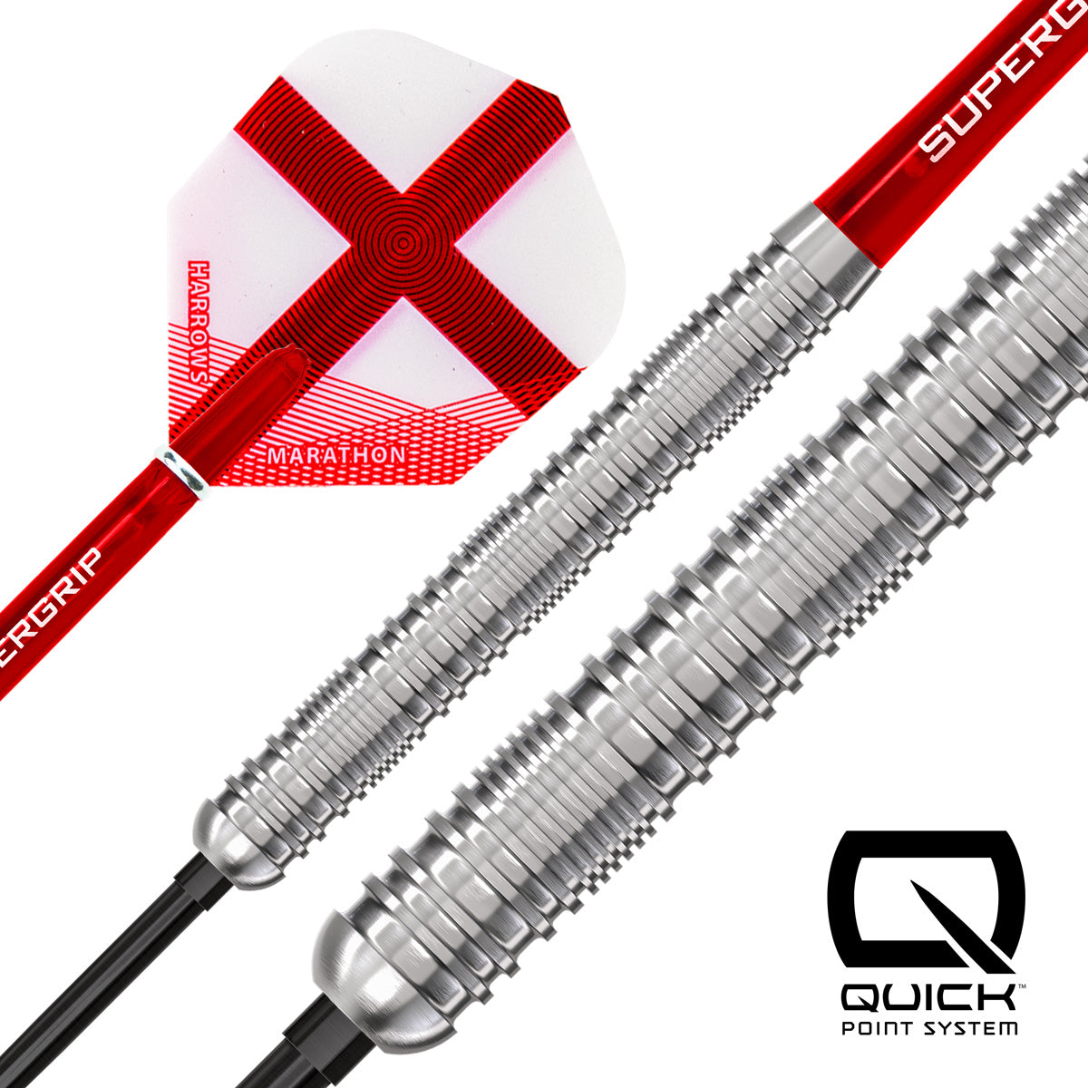 Harrows England Quick Point 90% Tungsten Steel Tip Darts