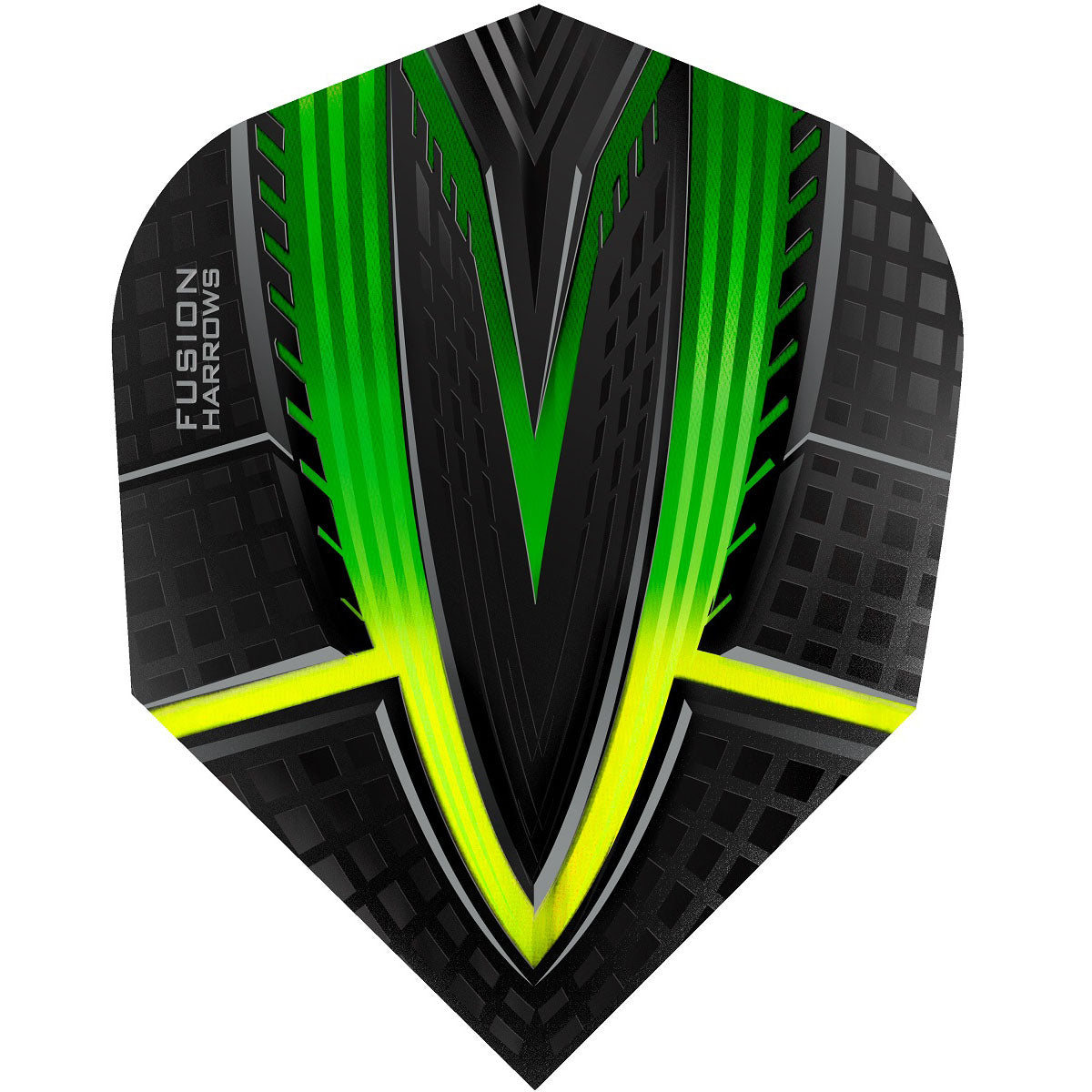 Harrows Fusion Standard Shape Yellow Dart Flights main image on a white background.