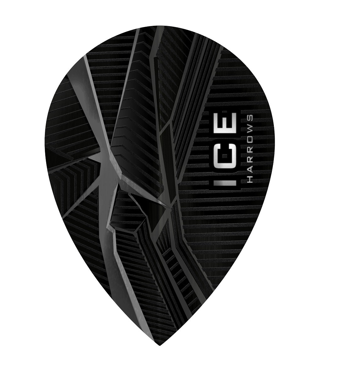 Harrows ICE Recut Pear Dart Flights 25 Sets main product image showing the flight design and product contents