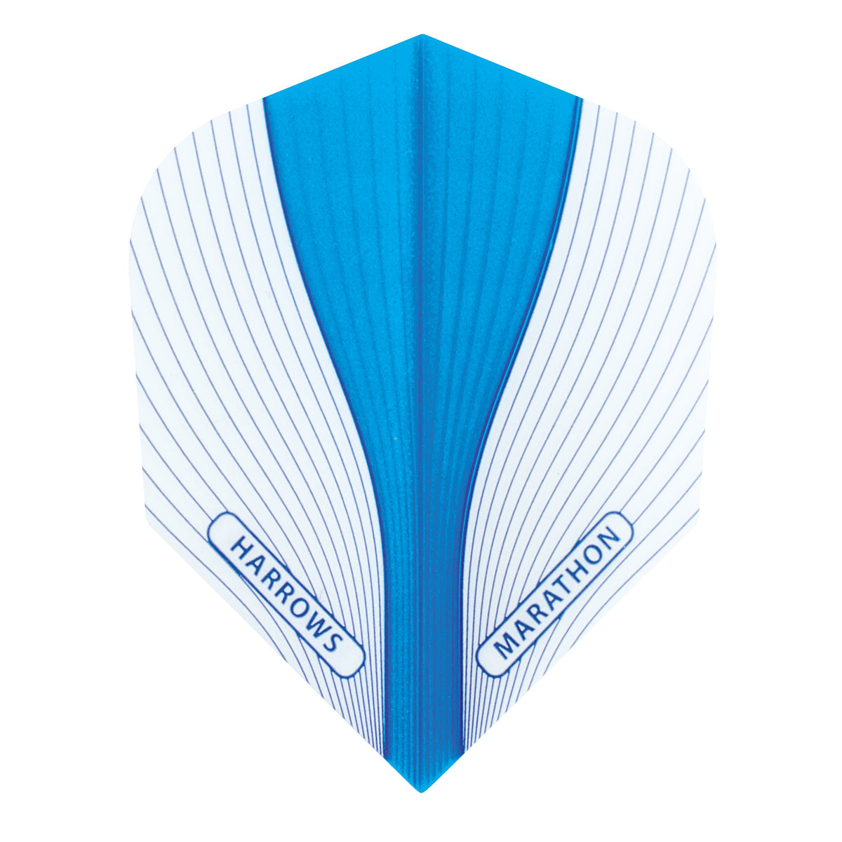 Harrows Marathon Aura No6 Dart Flights main product image showing the flight design and product contents