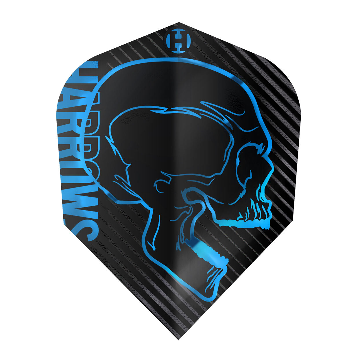 Harrows Rage Standard No6 Dart Flights main product image showing the flight design and product contents