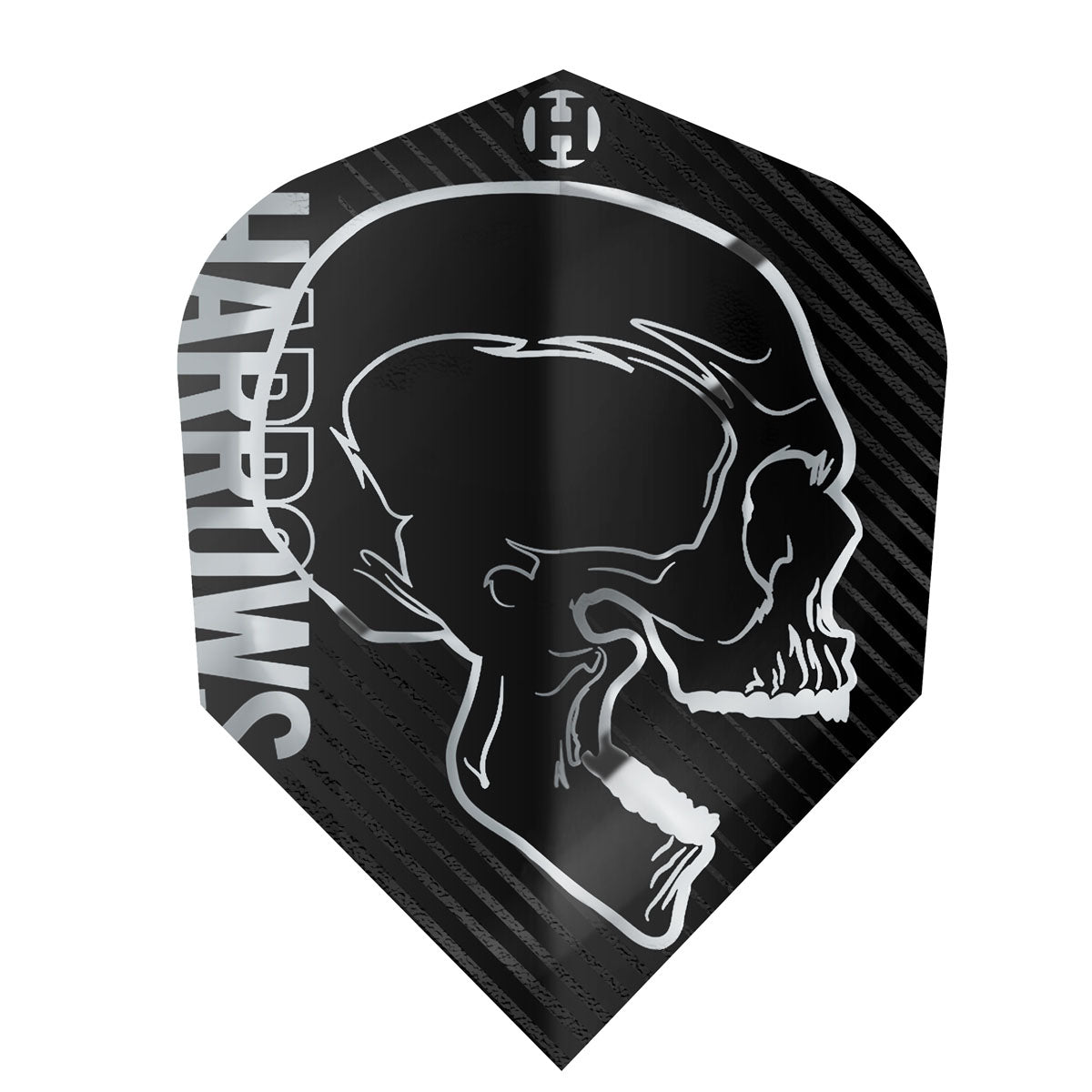Harrows Rage Standard No6 Dart Flights main product image showing the flight design and product contents
