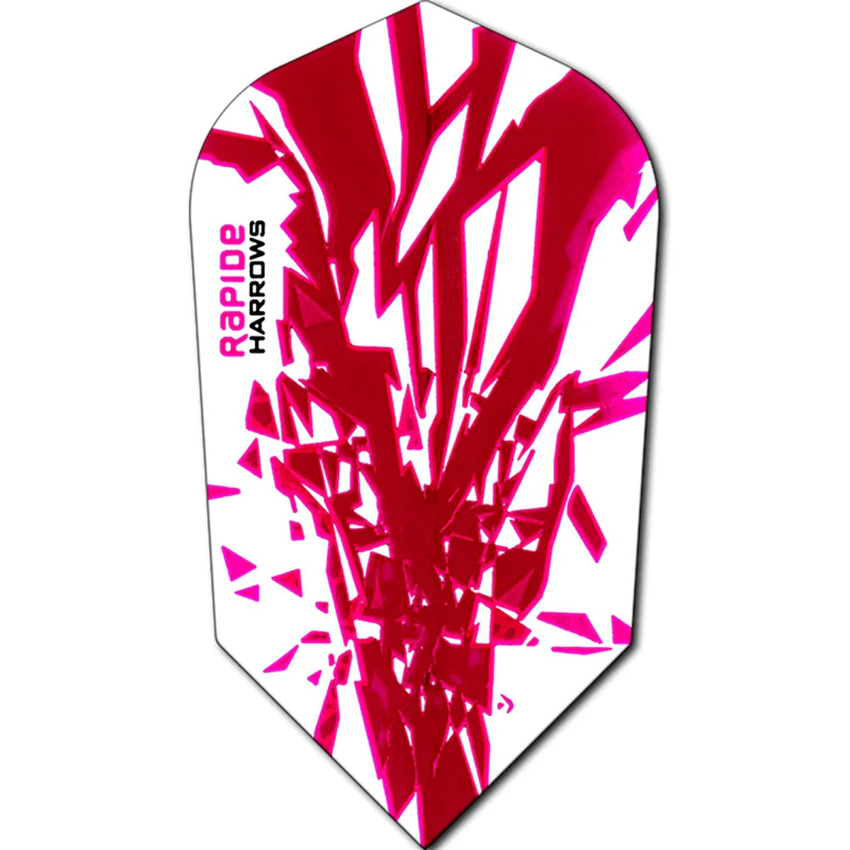 Harrows Rapide Slim Pink on White Dart Flights main image on a white background.