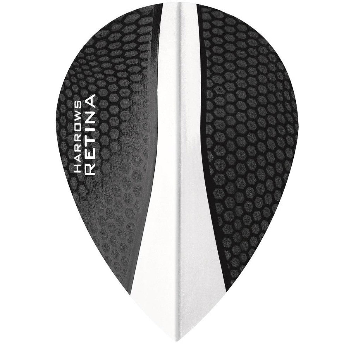 Harrows Retina Pear Clear Dart Flights main product image showing the flight design and product contents