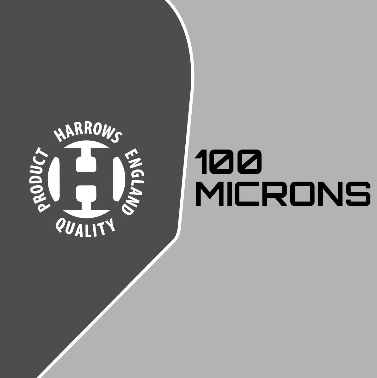 Harrows Retina Standard Pink Dart Flights graphic displaying the flight thickness.