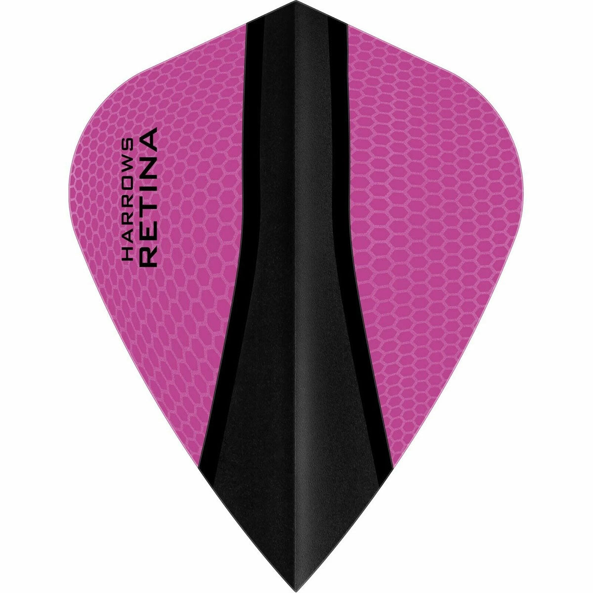 Harrows Retina X Kite Pink Dart Flights main product image showing the flight design and product contents