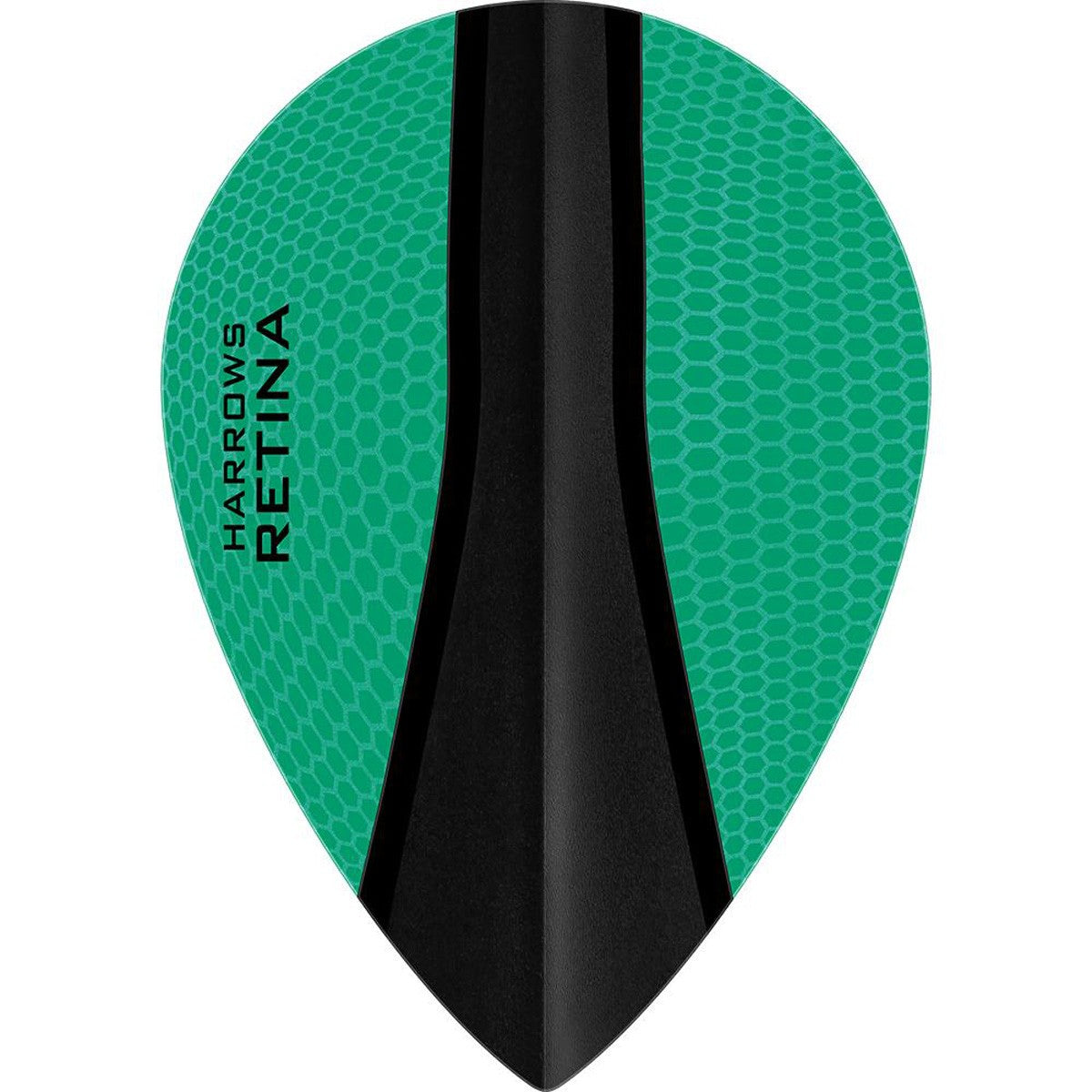 Harrows Retina X Pear Jade Dart Flights main image on a white background.