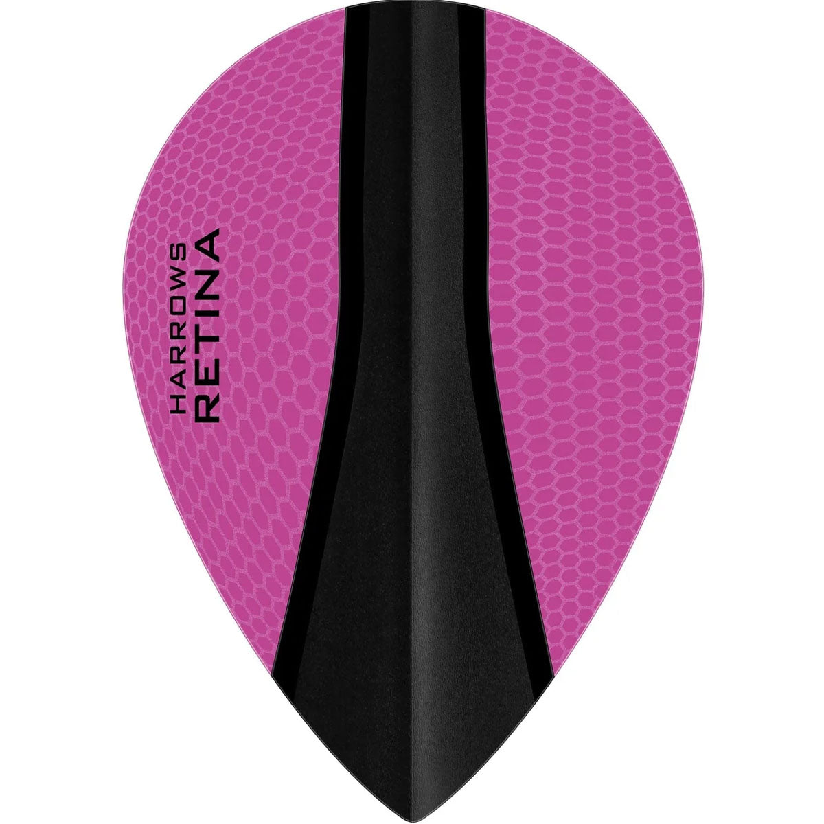 Harrows Retina X Pear Pink Dart Flights main product image showing the flight design and product contents