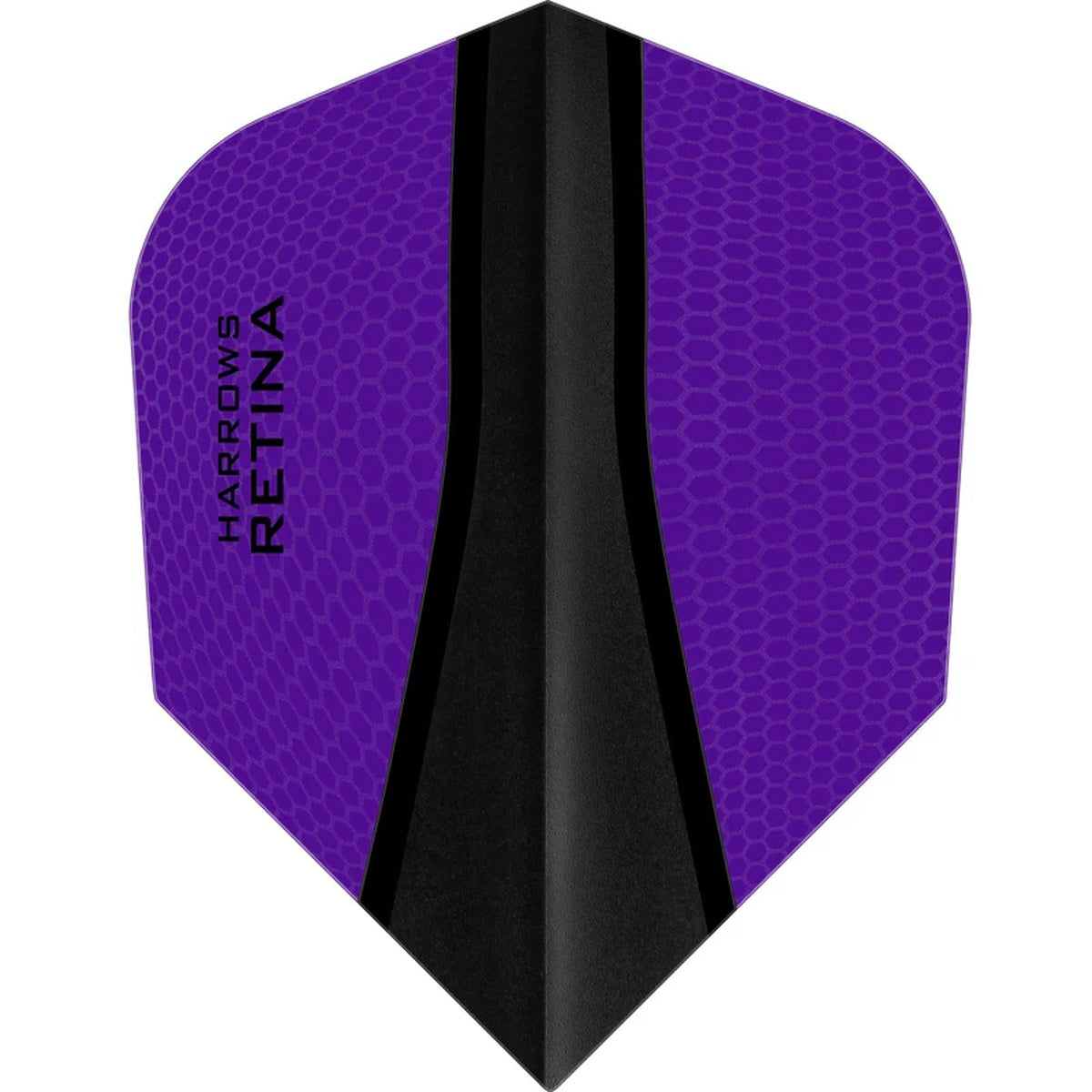 Harrows Retina X Standard Purple Dart Flights main image on a white background.