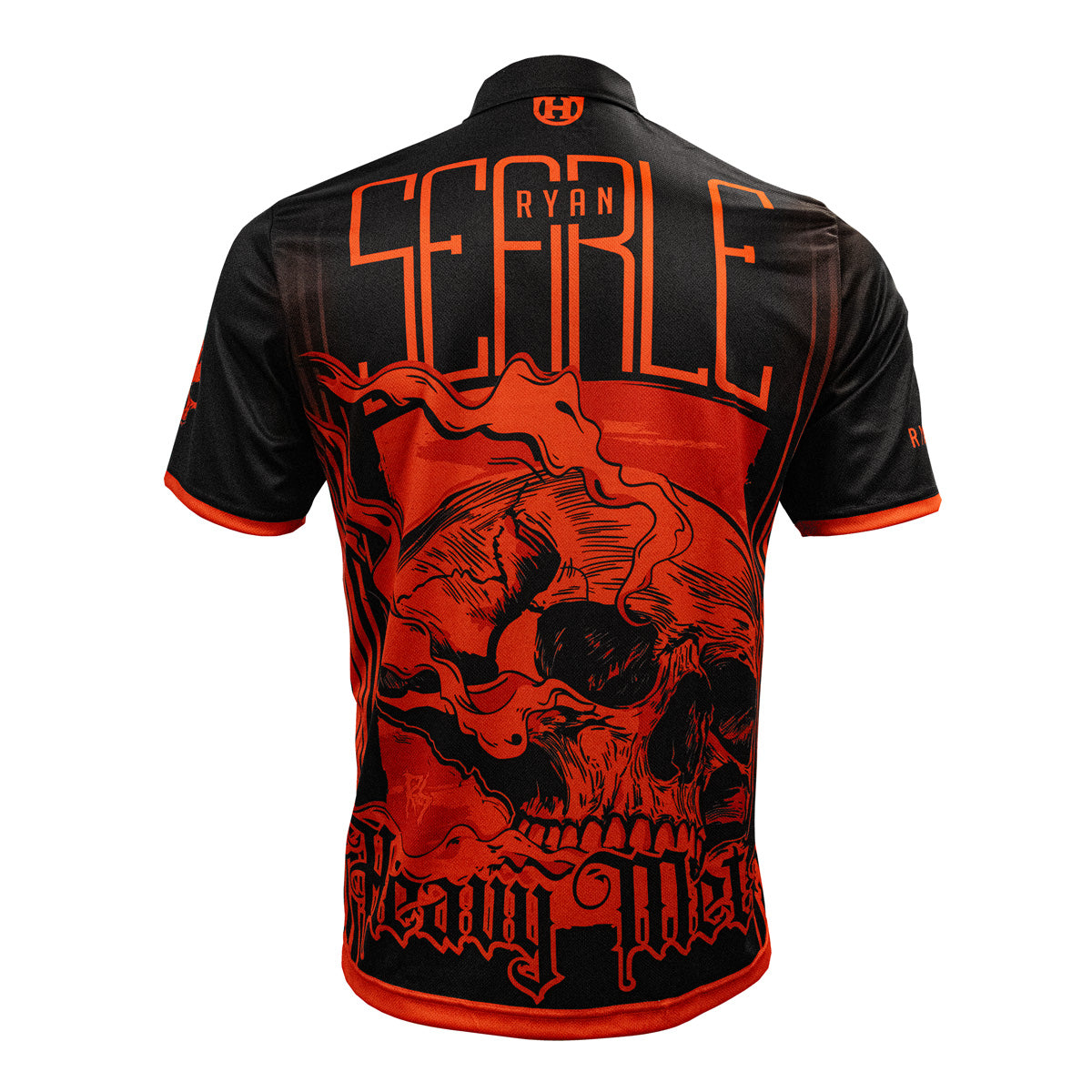 Harrows Ryan Searle Player Shirt rear view image showing the back design and player branding