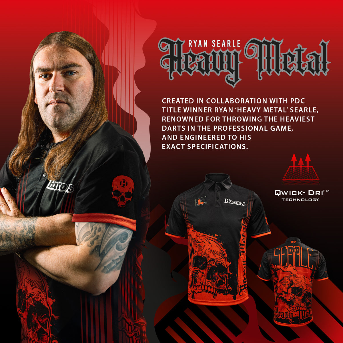 Harrows Ryan Searle Player Shirt player image featuring Ryan Searle wearing the official shirt