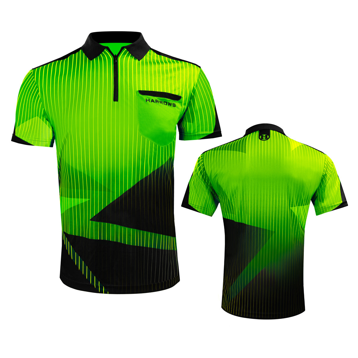 Harrows Shard Green Dart Shirt main product image showing the official shirt design and branding