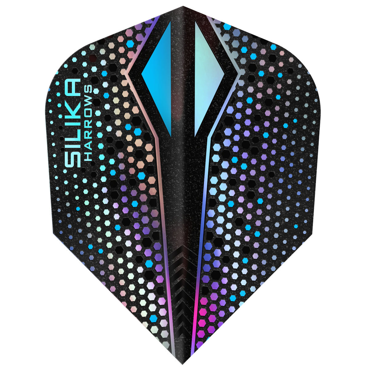 Harrows Silika Colourshift Silver Dart Flights main image on a white background.