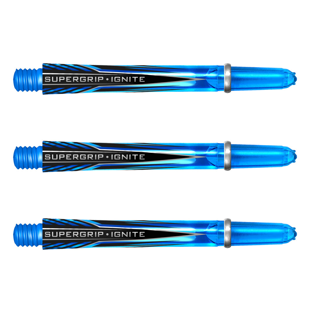 Harrows Supergrip Ignite Dart Stems Shafts Aqua Medium length variant image