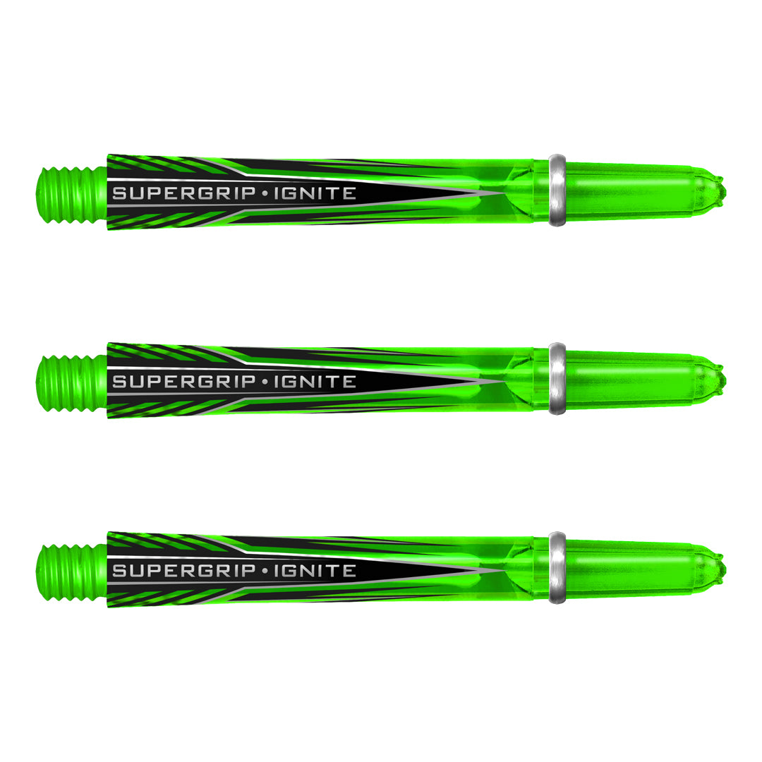 Harrows Supergrip Ignite Dart Stems Shafts Green Medium length variant image