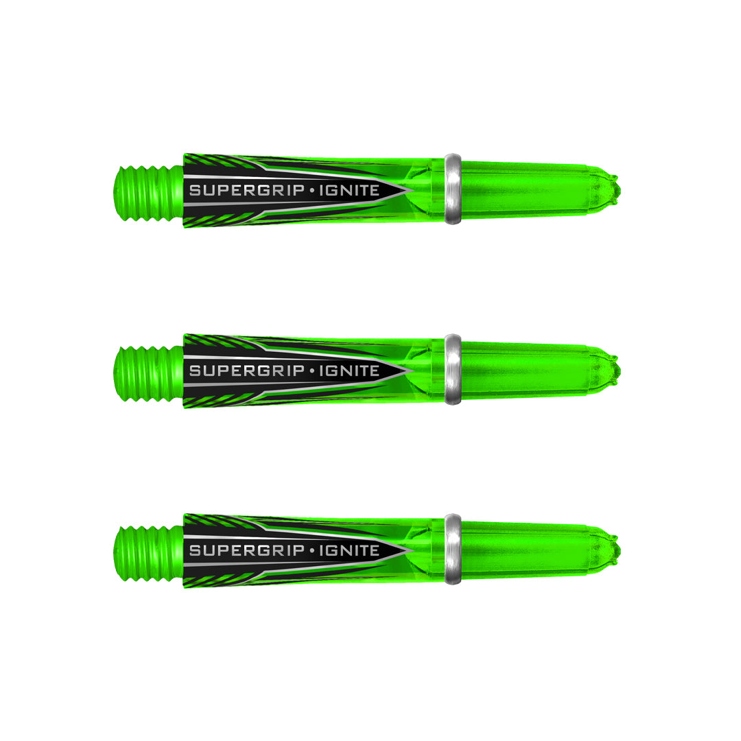 Harrows Supergrip Ignite Dart Stems Shafts Green Short length variant image