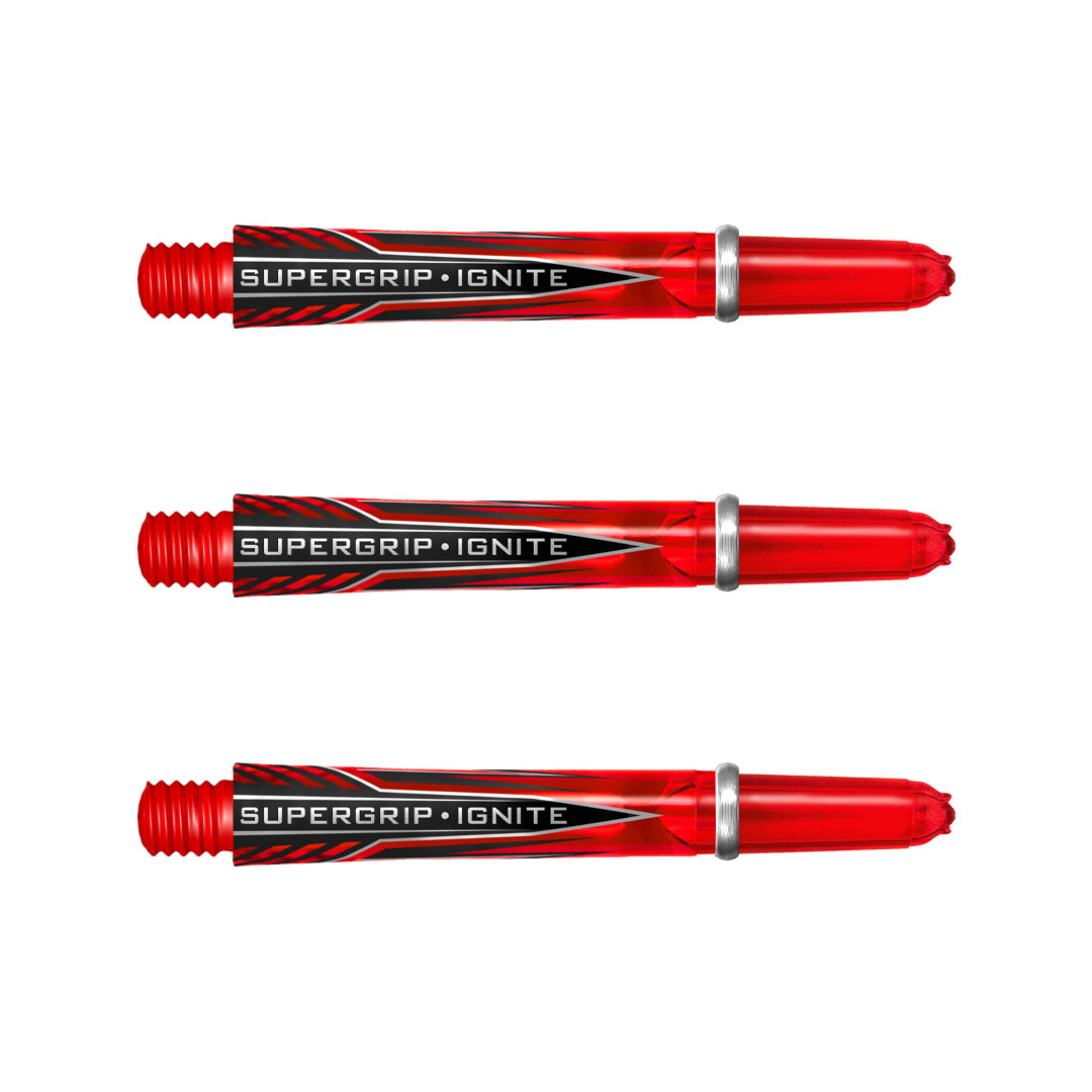 Harrows Supergrip Ignite Dart Stems Shafts Red Midi length variant image