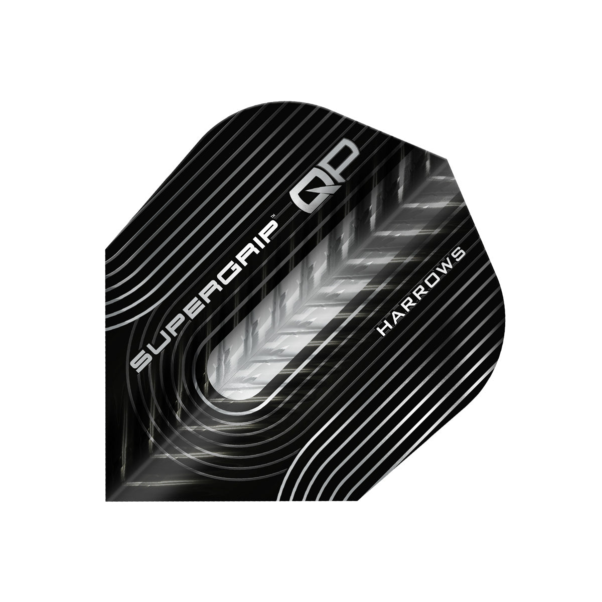 Harrows Supergrip No6 Dart Flights main product image showing the flight design and product contents