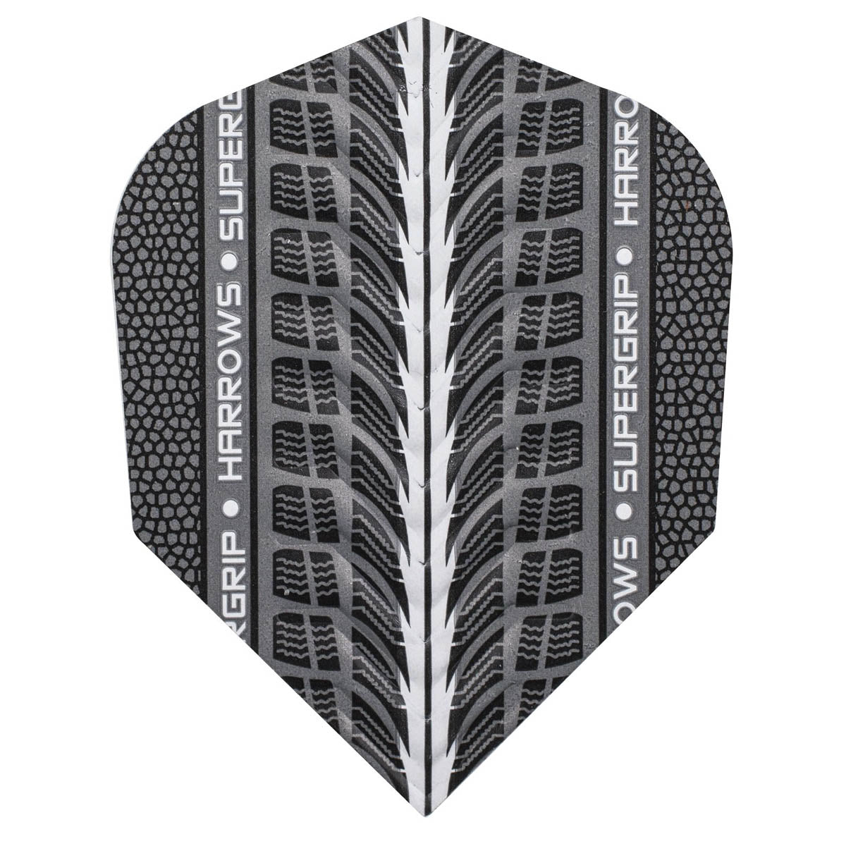Harrows Supergrip Silver Dart Flights main image on a white background.