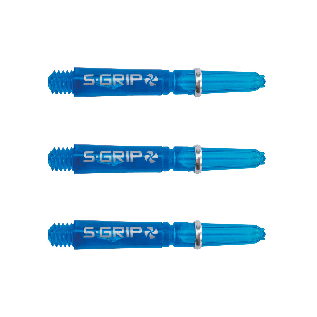 Harrows Supergrip Spin Dart Stems Shafts Aqua Short length variant image