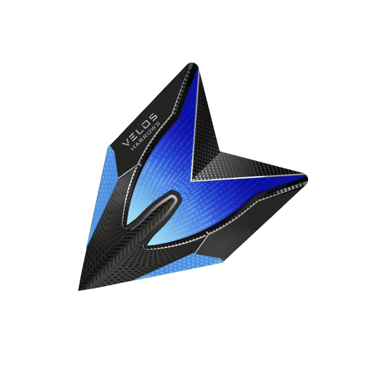 Harrows Velos Blue 1012 Dart Flights main product image showing the flight design and product contents