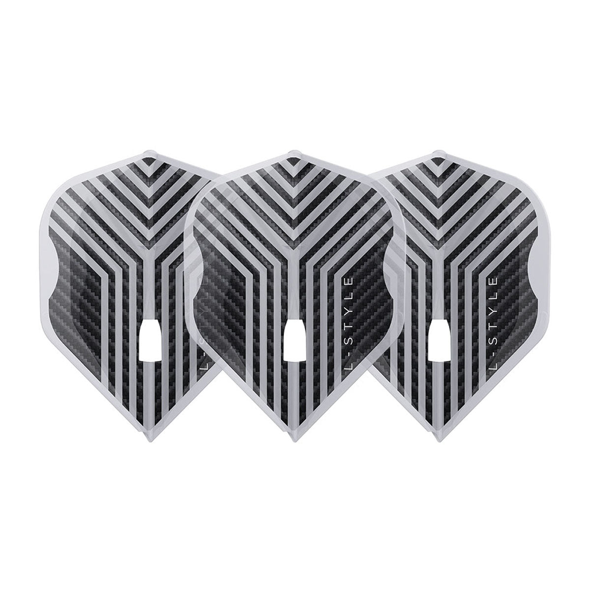 L-Style Arno Merk PRO Dart Flights Clear White L1 Standard