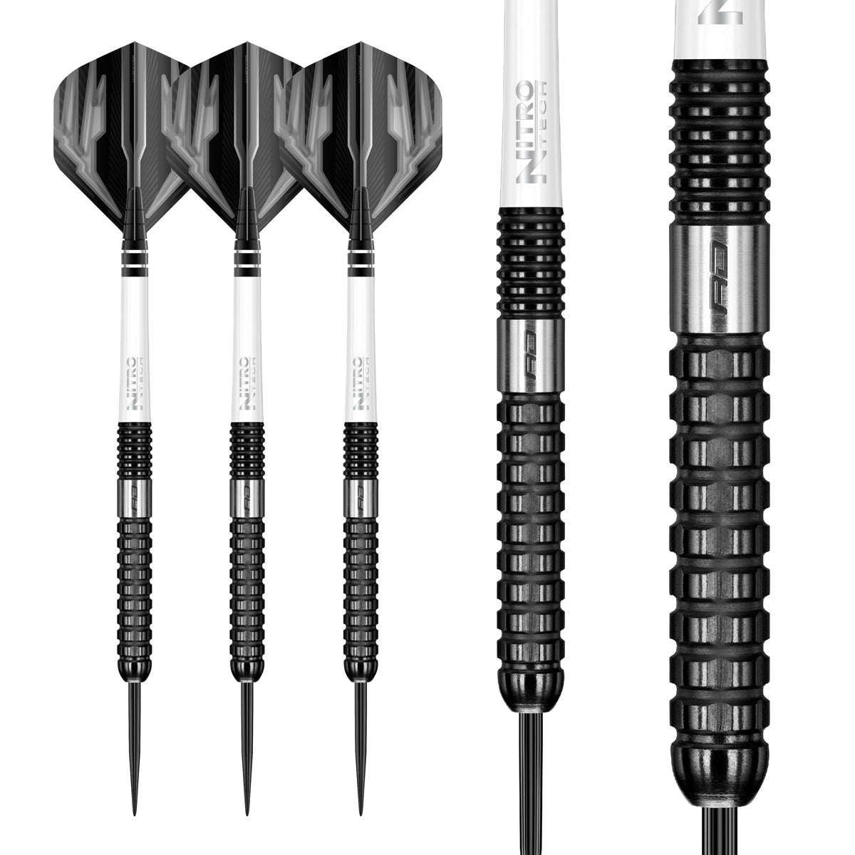 Multiple angle view of the Carnage 2 dart barrel profile and design