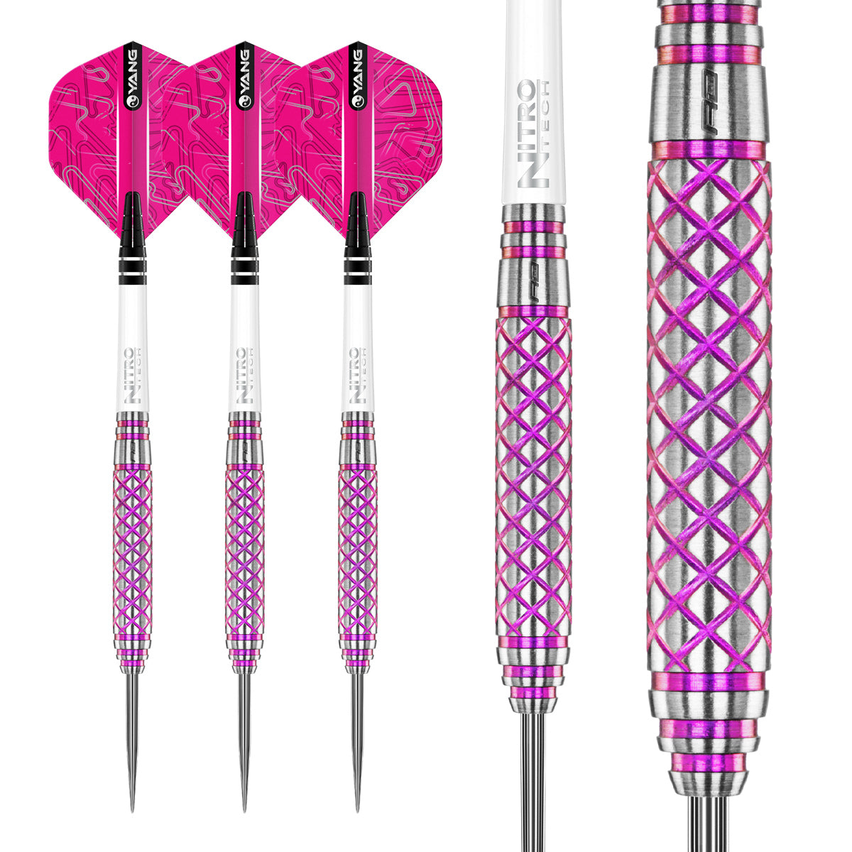 Multiple angle view of the Confession dart barrel profile and design
