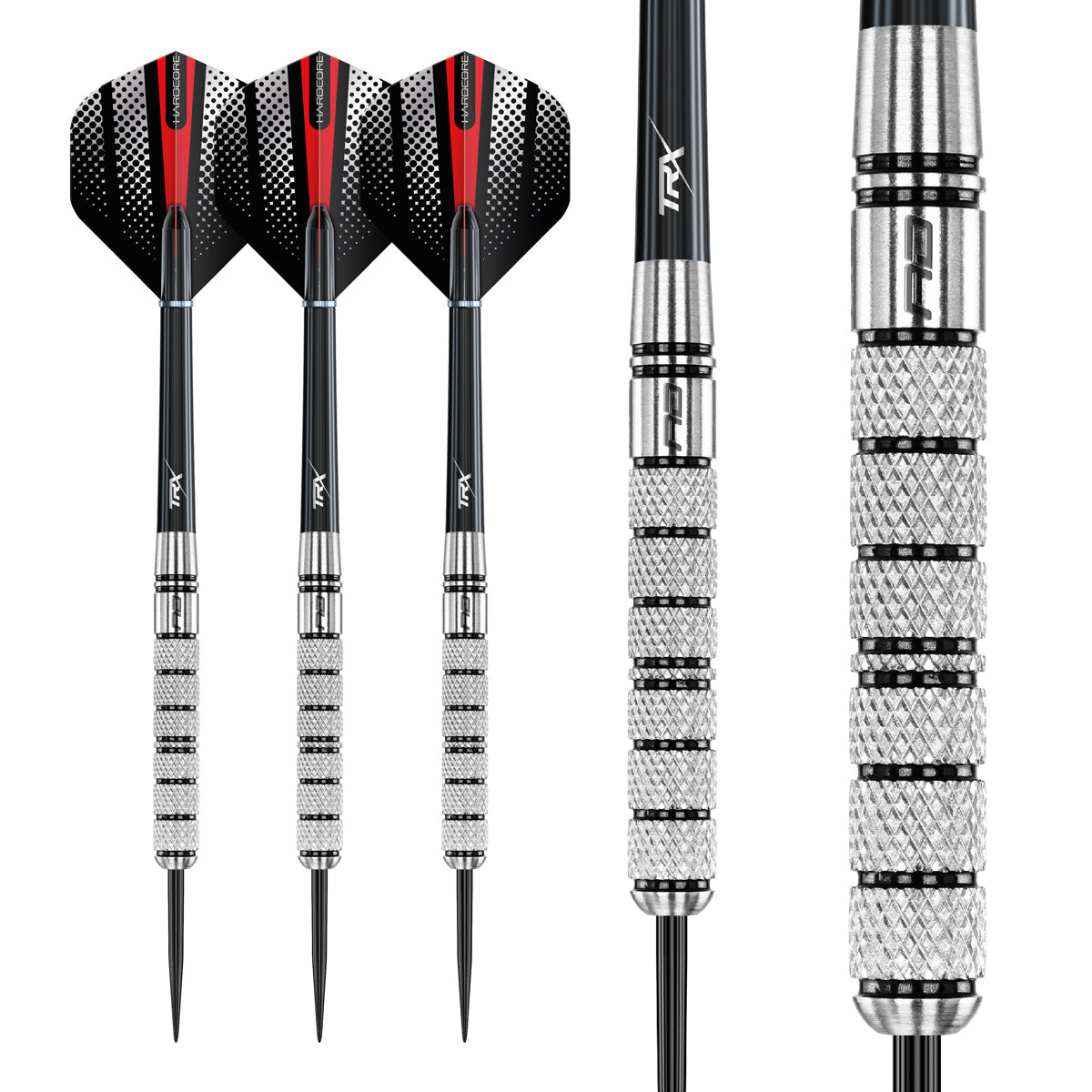 Multiple angle view of the Crusader dart barrel profile and design