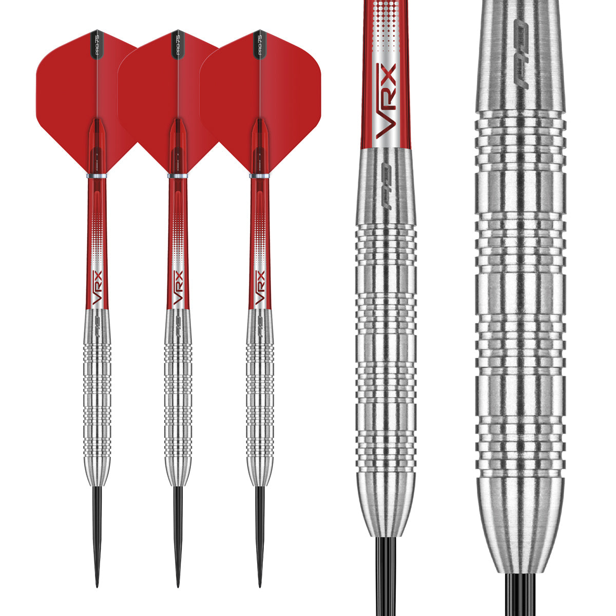 Multiple angle view of the Hell Fire B dart barrel profile and design
