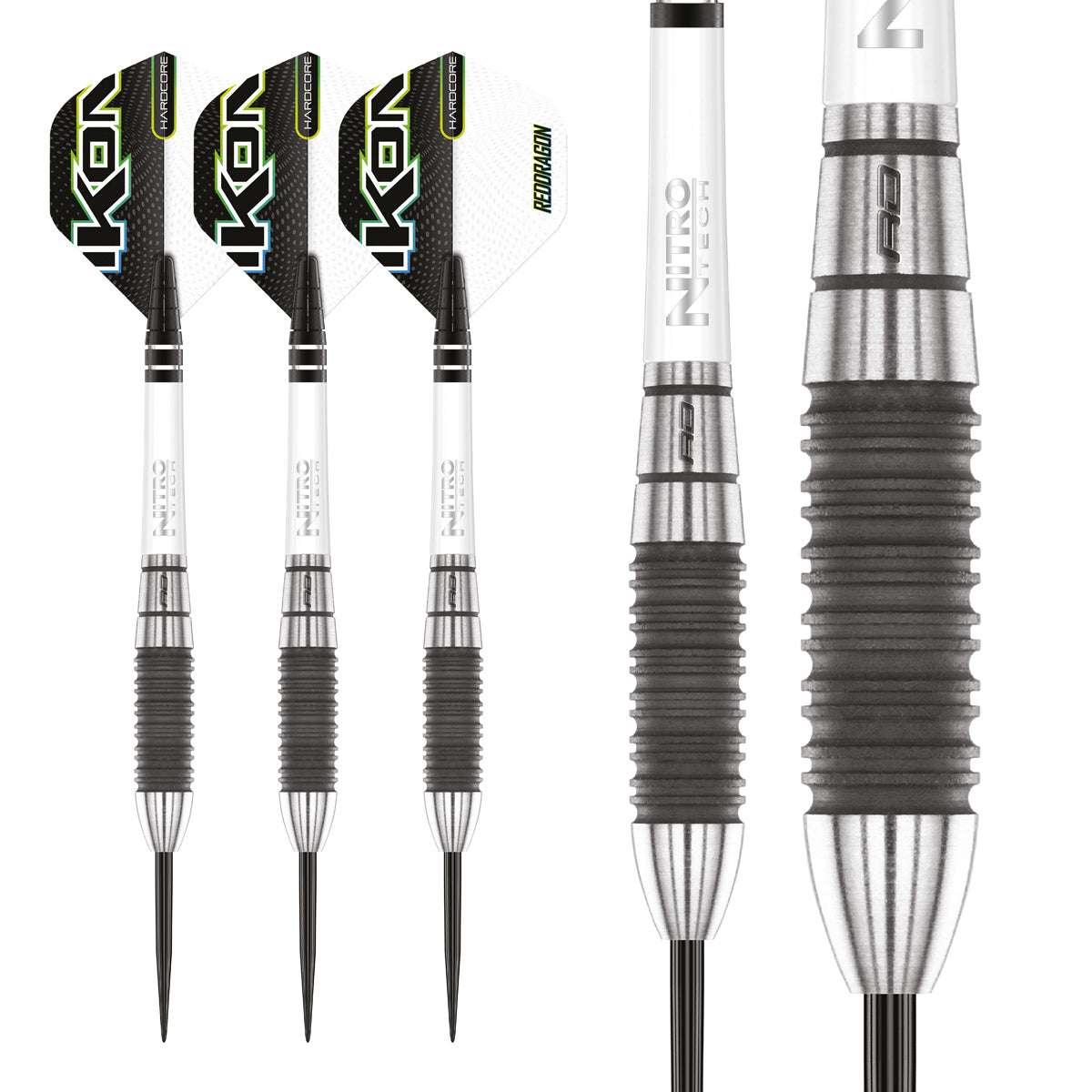 Multiple angle view of the Ikon 1.1 dart barrel profile and design