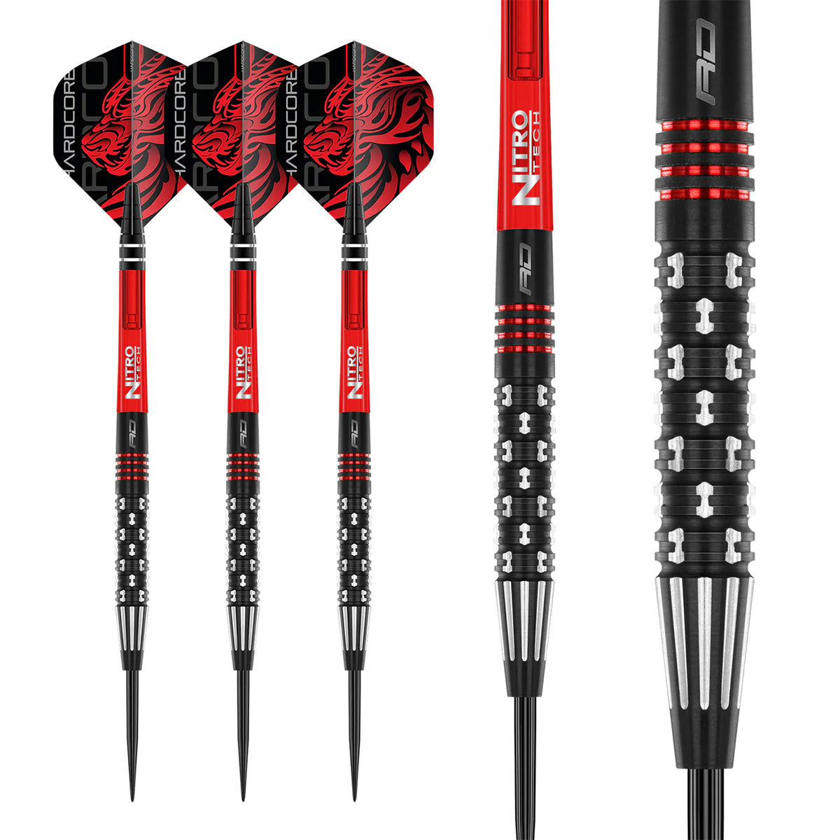 Multiple angle view of the Jonny Clayton Premier League SE dart barrel profile and design