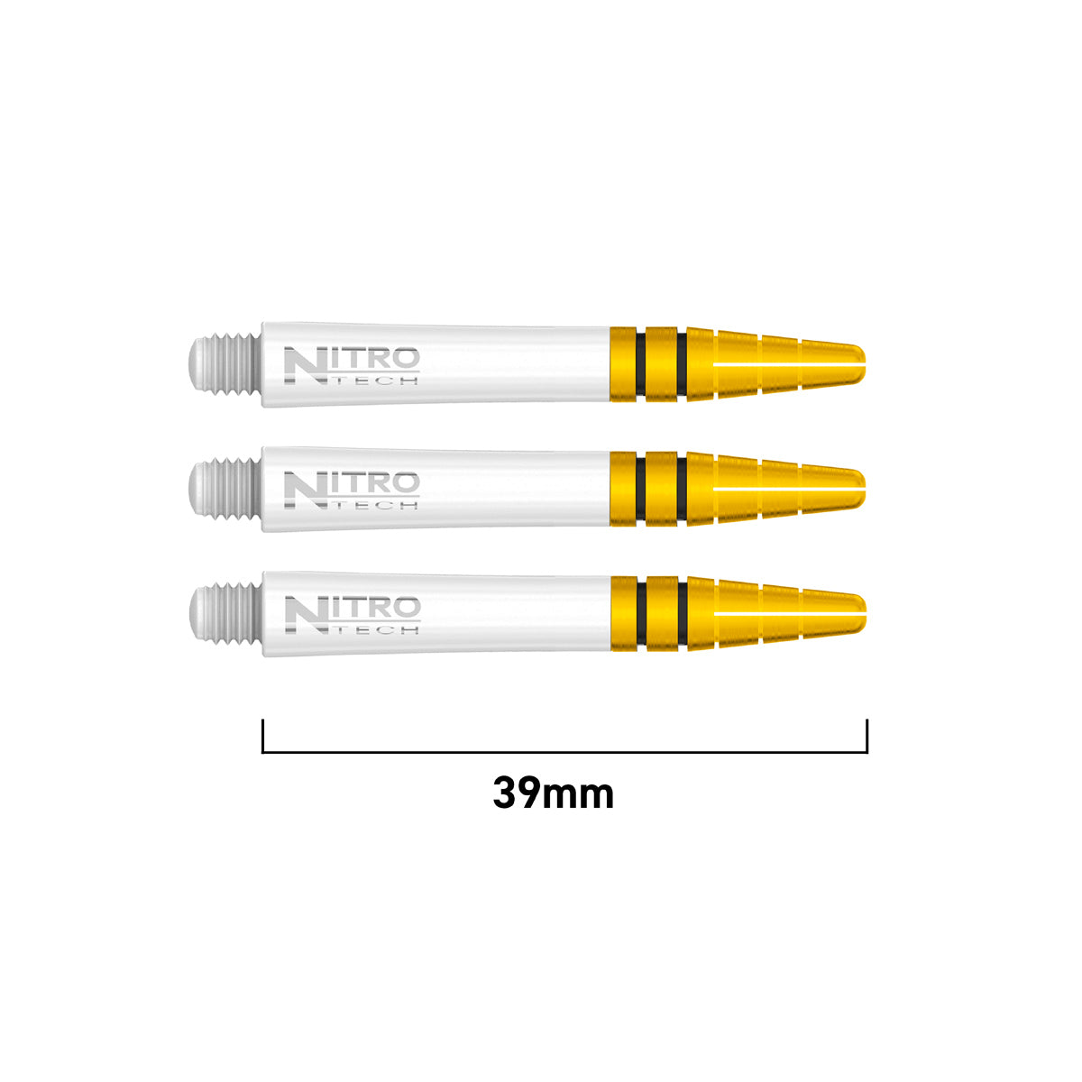 Nitrotech Gold Top Dart Stems White main product image showing the stems, packaging, and included contents