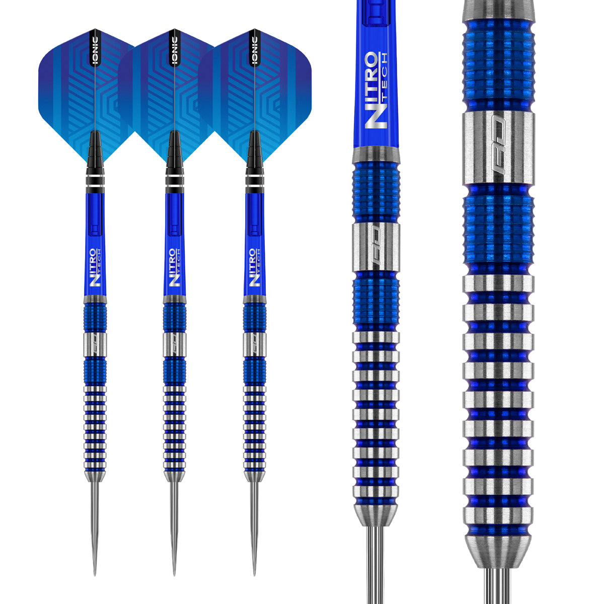 Multiple angle view of the Polaris dart barrel profile and design