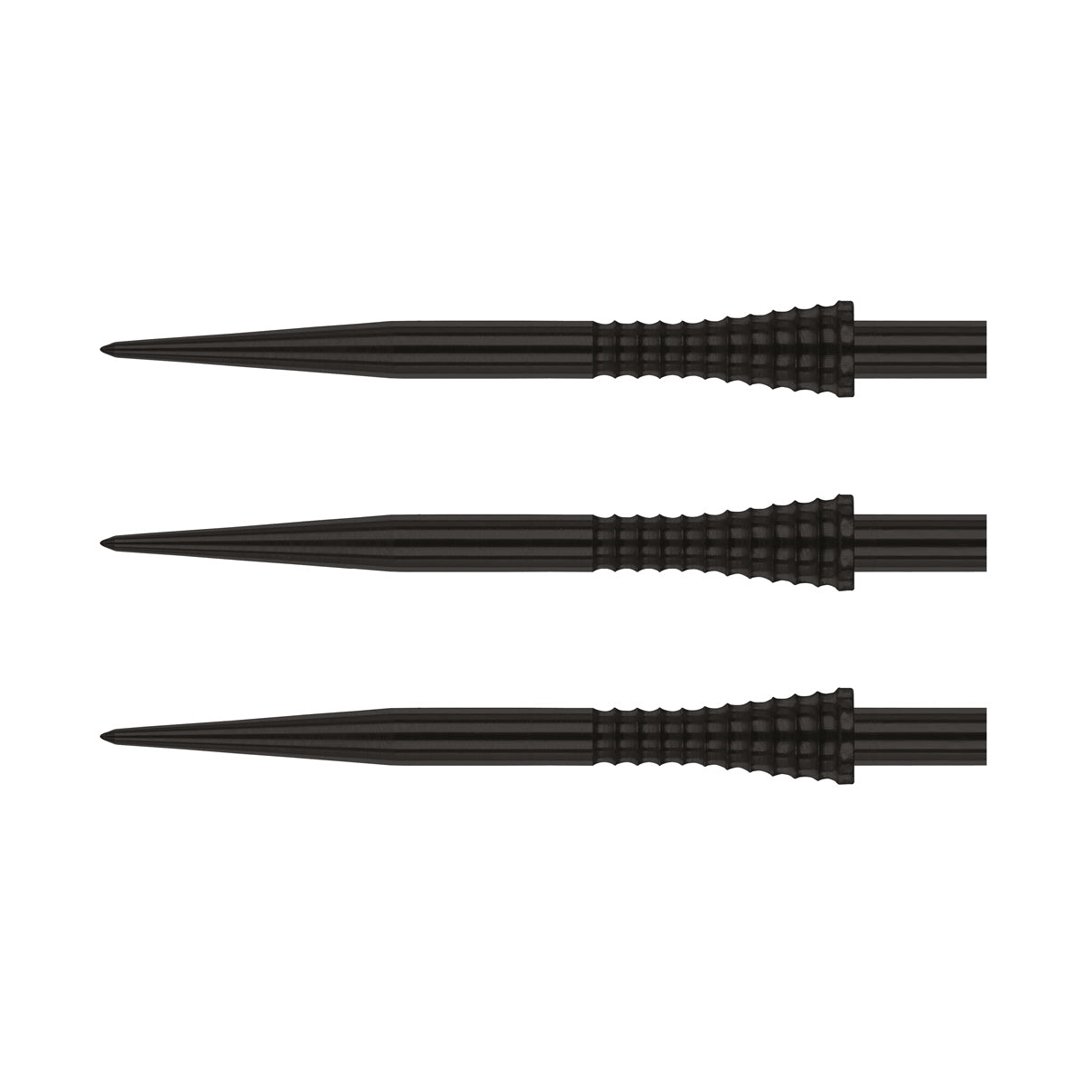 Red Dragon Raptor Gripped Dart Point Black alternative angle showing the point profile and finish