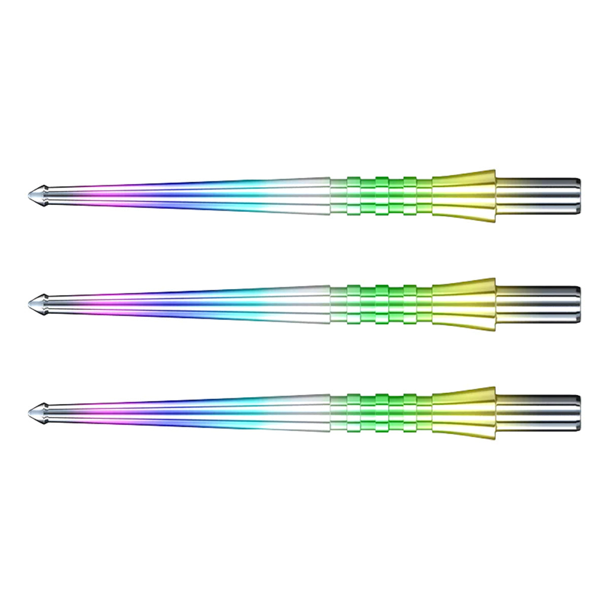 Red Dragon Raptor GT Points Rainbow alternative angle showing the point profile and finish