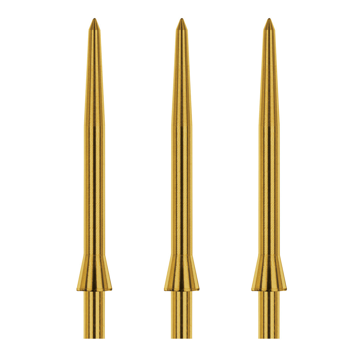 Red Dragon Raptor Plain Dart Point Gold alternative angle showing the point profile and finish