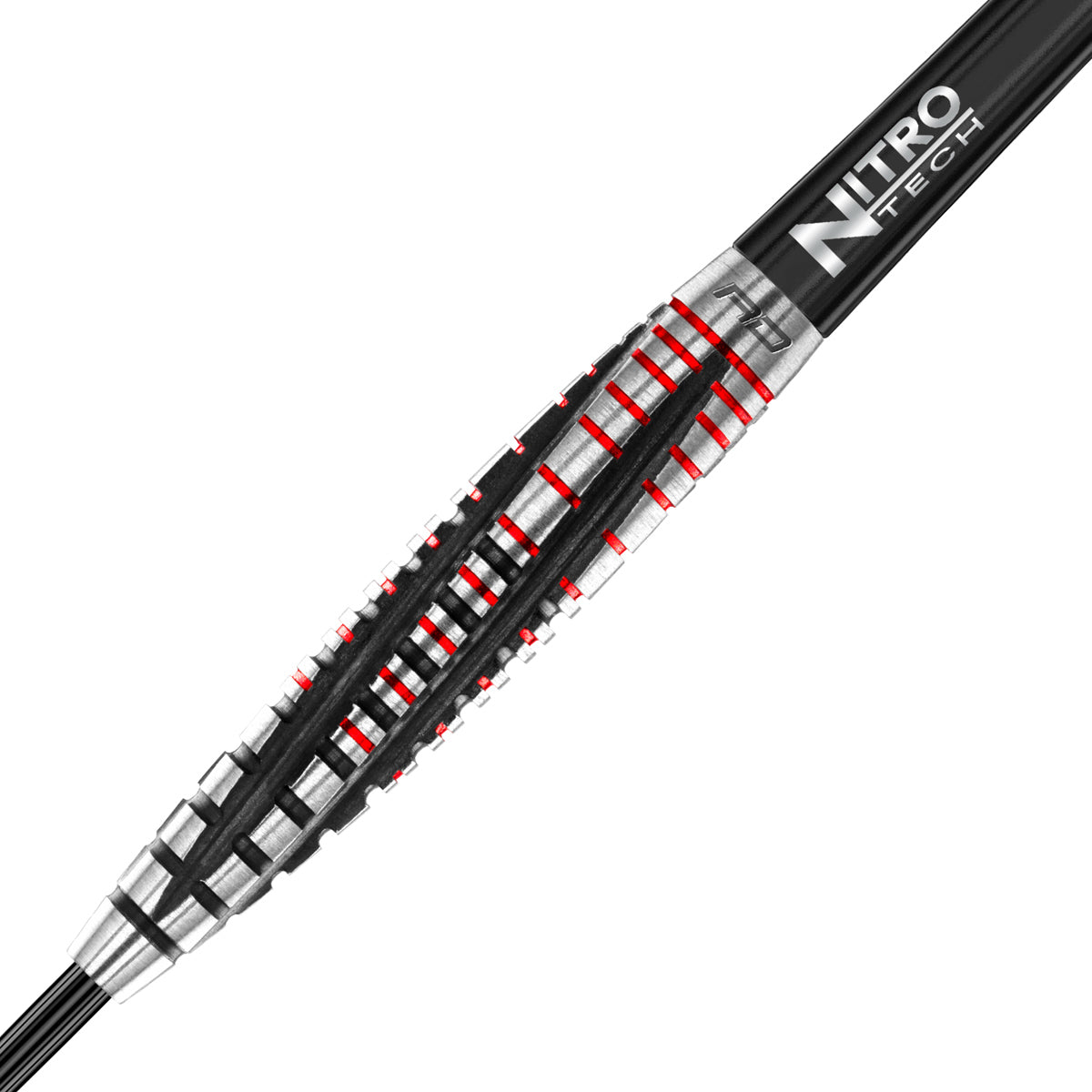 Rifle Steel Tip Darts zoomed image highlighting the barrel grip, machining, coating, and surface detail