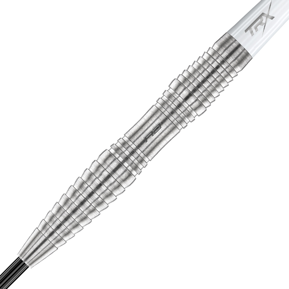 Seren 3 Pure Steel Tip Darts zoomed image highlighting the barrel grip, machining, coating, and surface detail