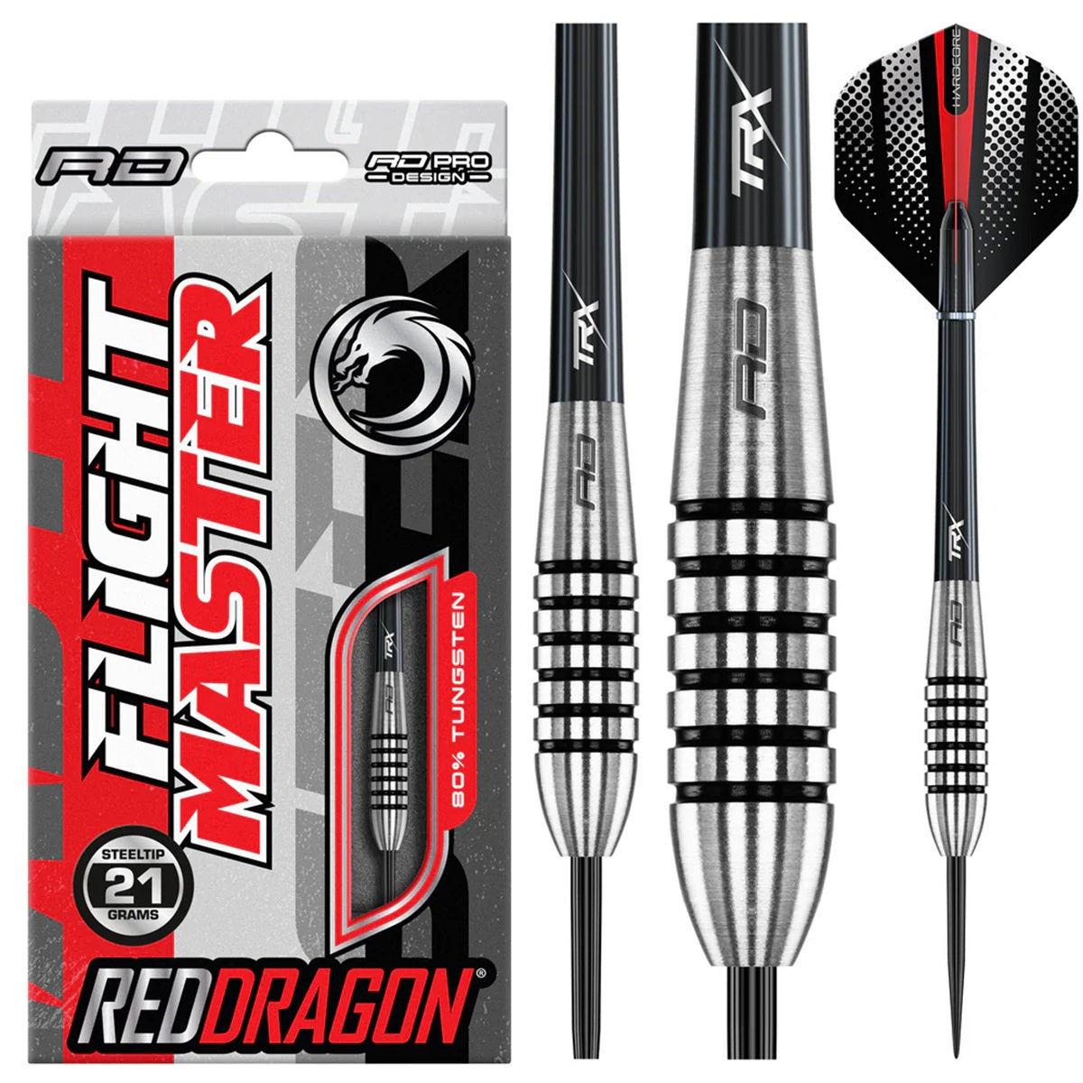 Swingfire 2 Steel Tip Darts product image showing the complete dart set, packaging and accessories