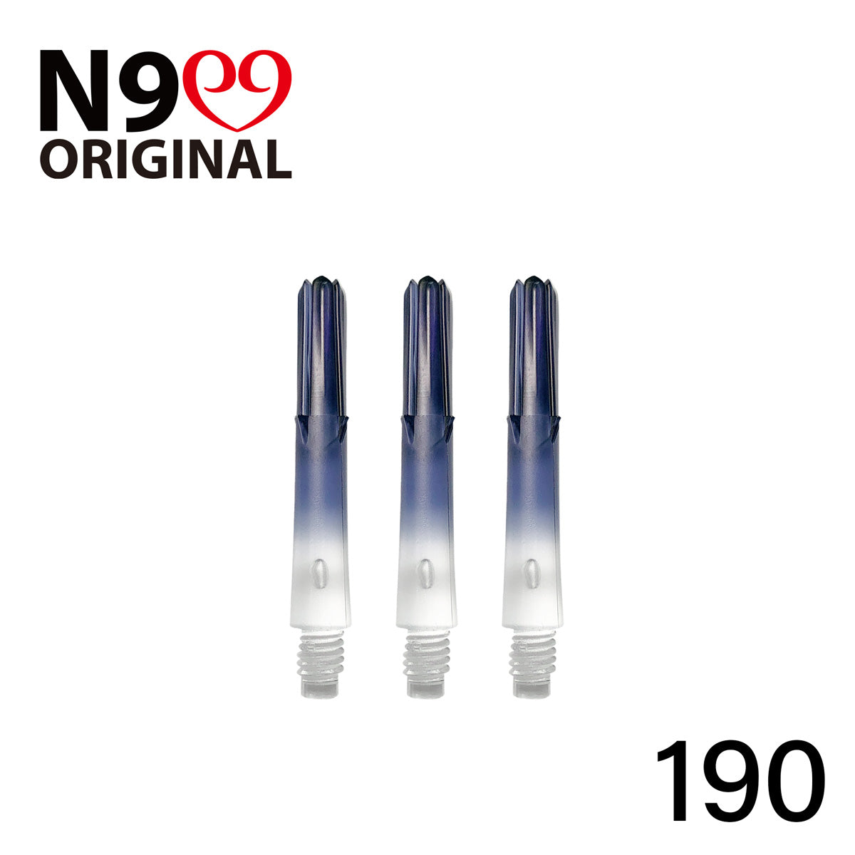 L-Style L-Shaft N9 Locked Straight Dart Shafts Clear Gradient