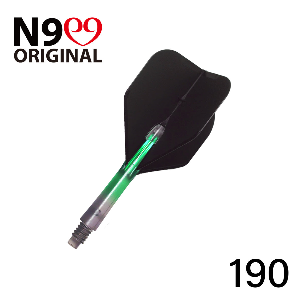 L-Style L-Shaft N9 Locked Straight Dart Shafts Clear Black Gradient