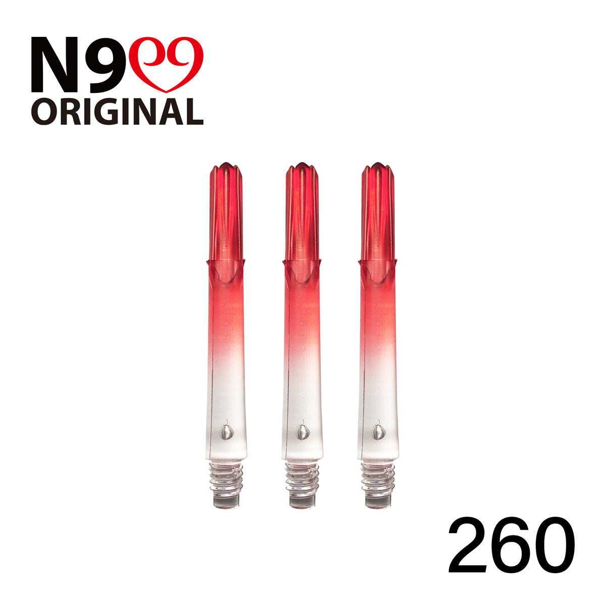 L-Style L-Shaft N9 Locked Straight Dart Shafts Clear Gradient