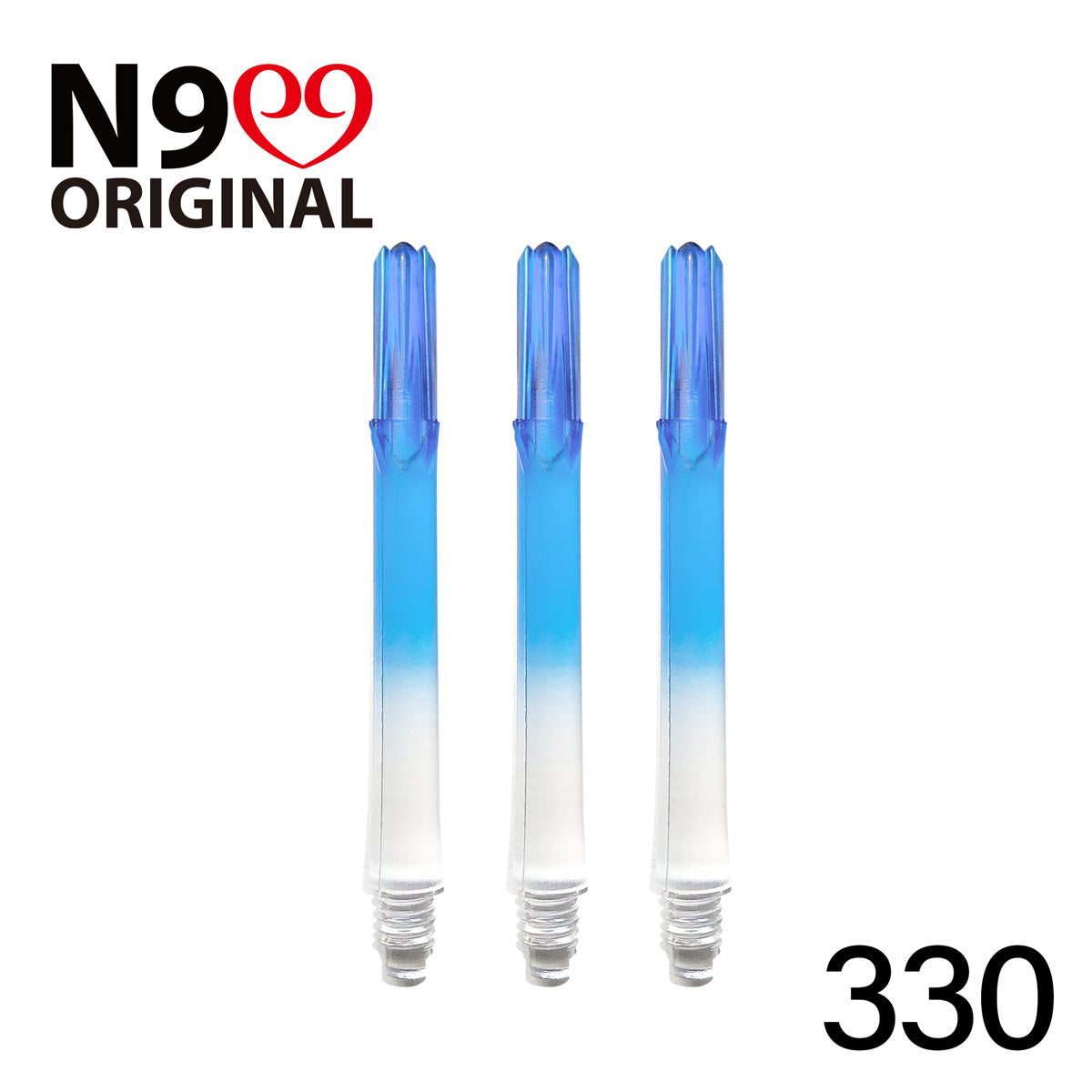 L-Style L-Shaft N9 Locked Straight Dart Shafts Clear Gradient