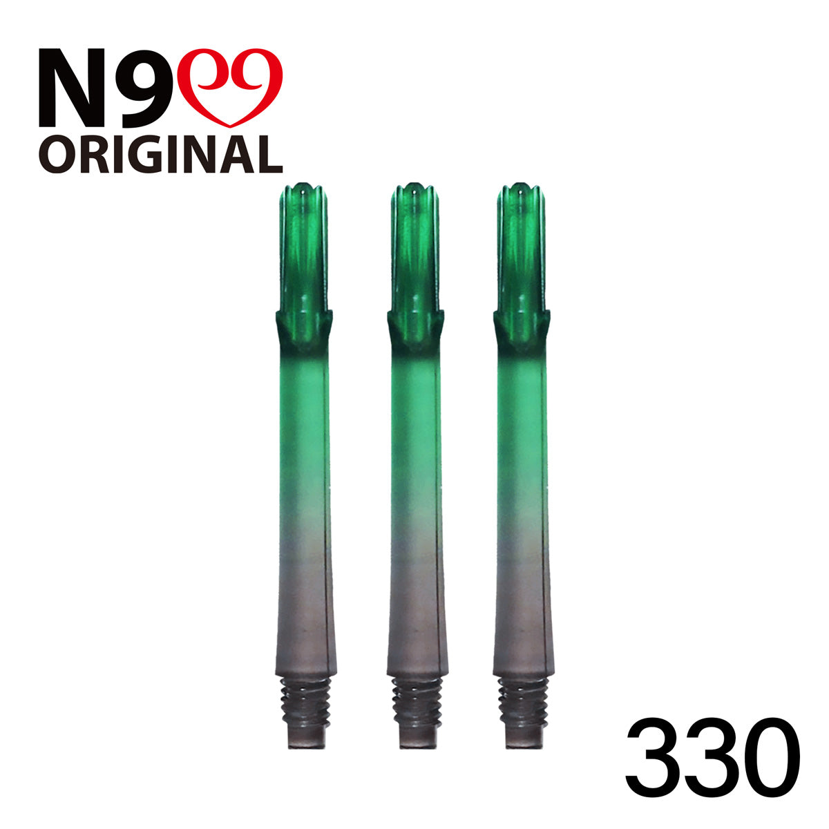 L-Style L-Shaft N9 Locked Straight Dart Shafts Clear Black Gradient