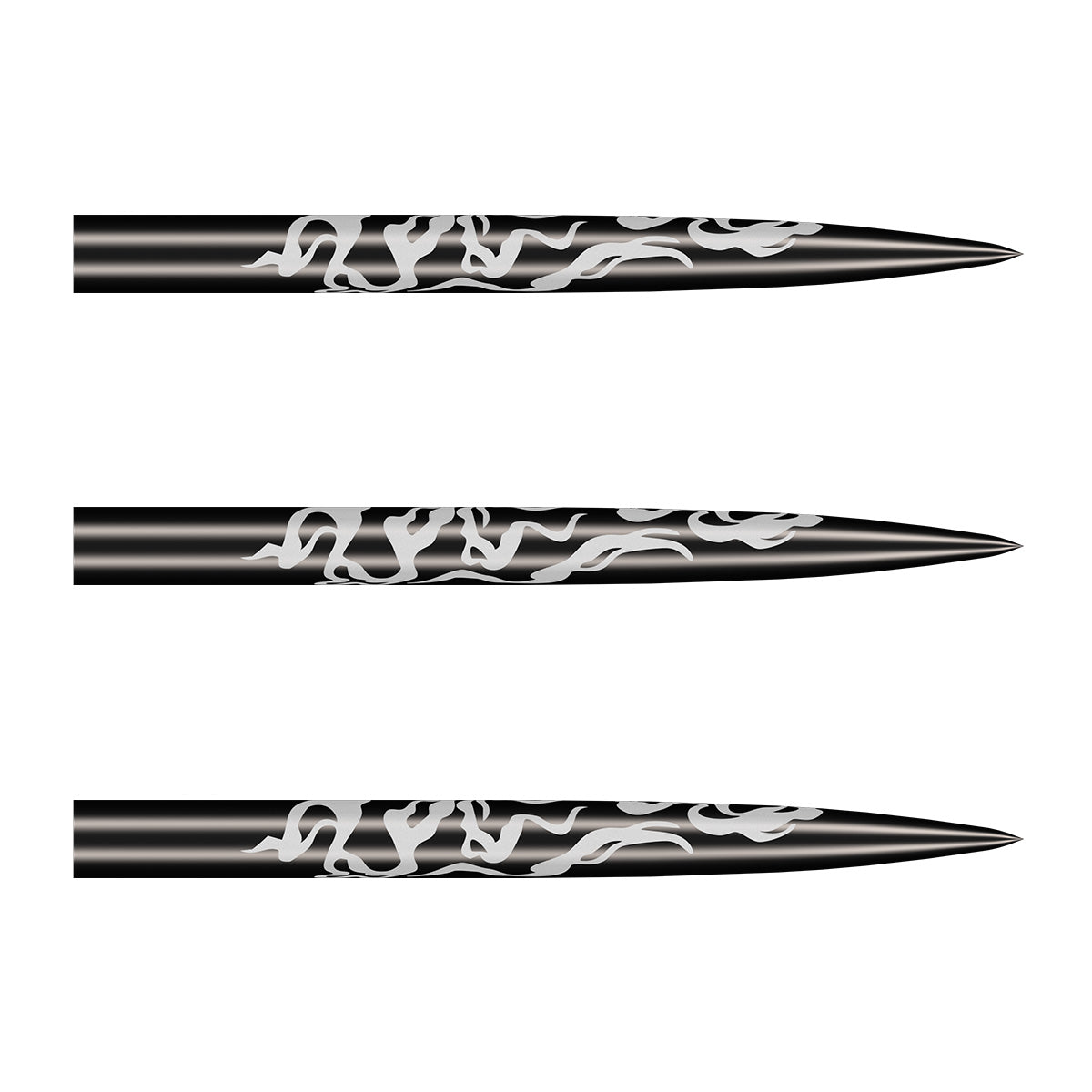 Shot Alchemy Steel Tip Dart Points Black main product image showing the dart points