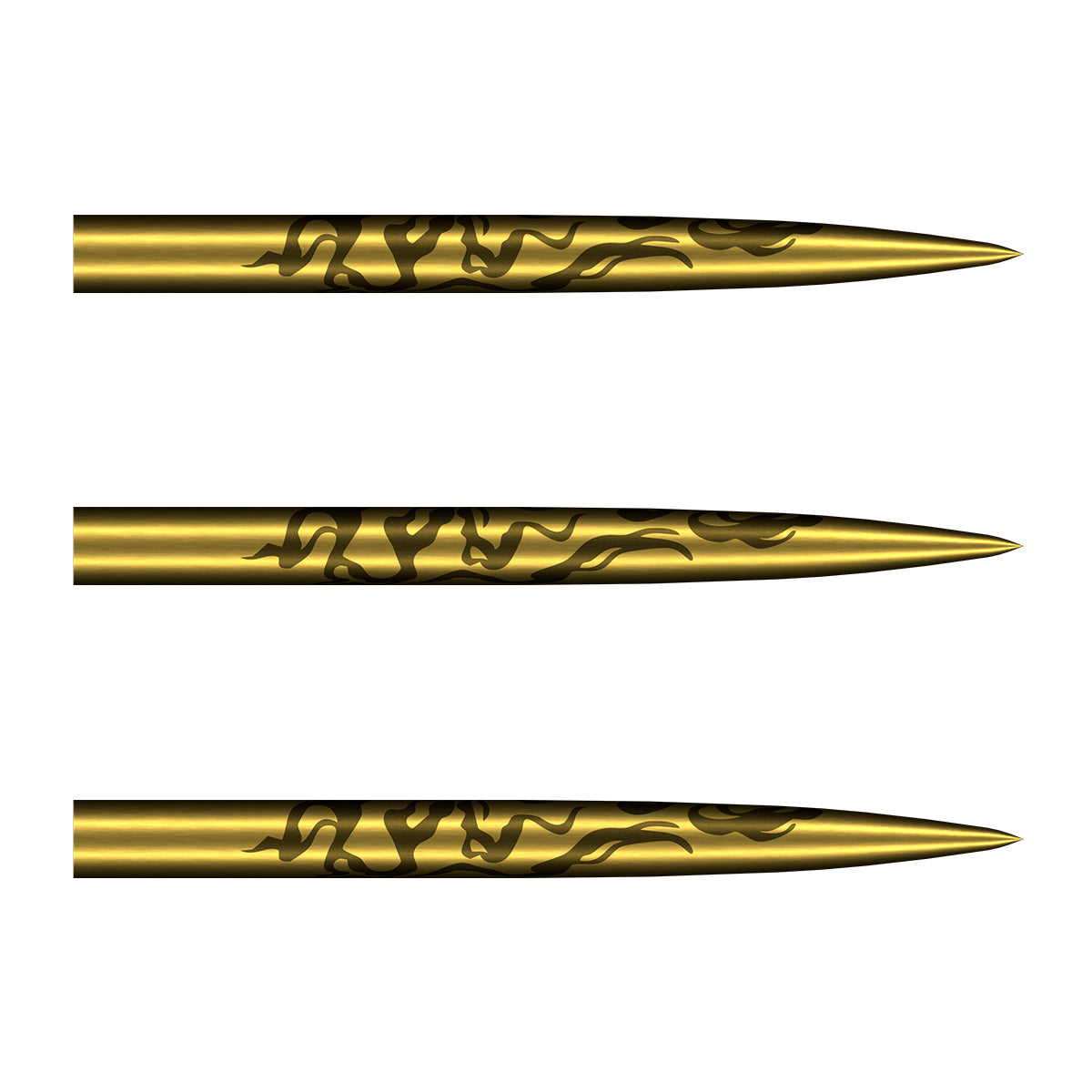 Shot Alchemy Steel Tip Dart Points Gold main product image showing the dart points