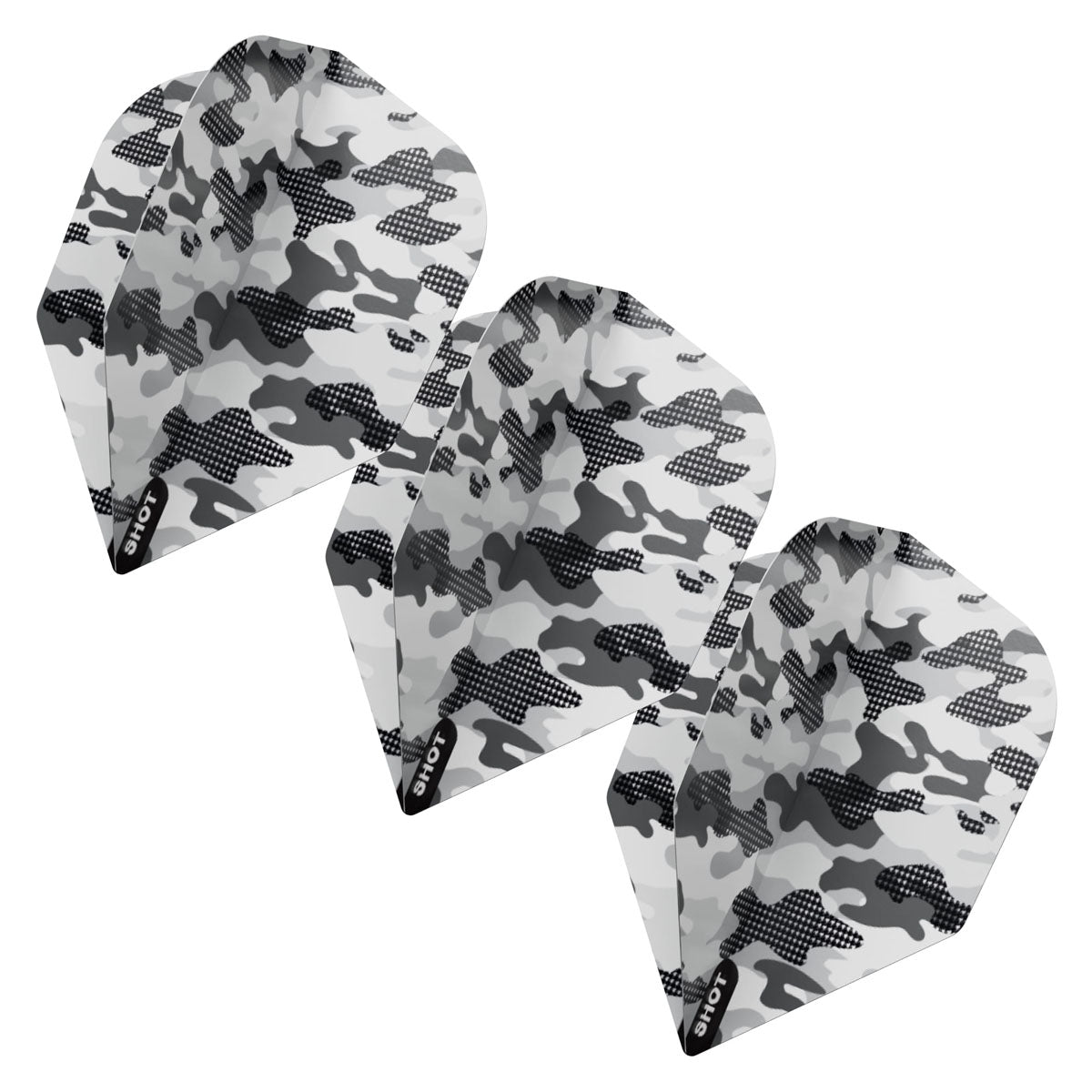 Shot Arctic Camo White Dart Flights No6