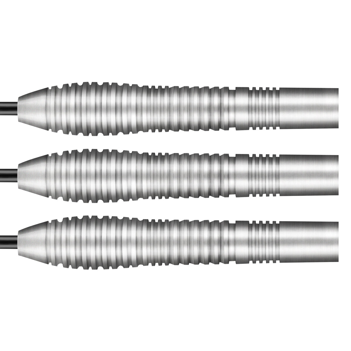 Birds of Prey Kestrel Steel Tip Darts close up image showing detailed grip patterns, machining, coating, and precision craftsmanship